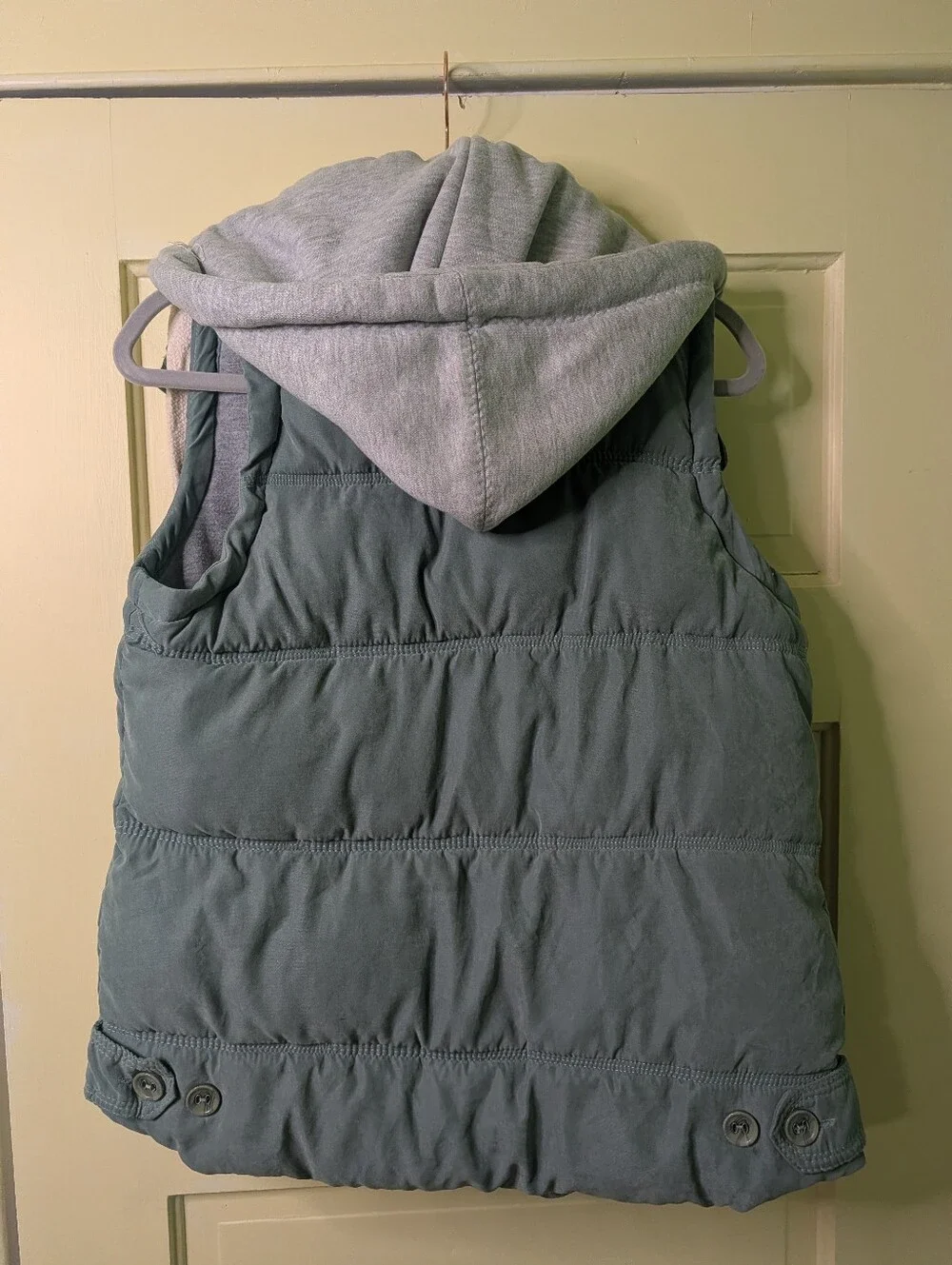 SLY Product Sage Green Hooded Puffer Vest Women’s Large Japanese Streetwear